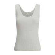 Geribbelde Mouwloze Tanktop met Dikke Bandjes P.a.r.o.s.h. , White , D...