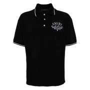 Zwarte T-shirts en Polos met Logo Amiri , Black , Heren