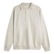 Moderne Grijze Katoenen Poloshirt Drole de Monsieur , Beige , Heren