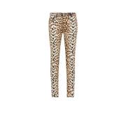 Jaguar Print Skinny Jeans Roberto Cavalli , Brown , Dames