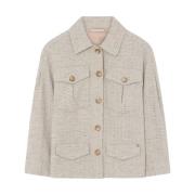 Casual Jas Amali Gustav , Beige , Dames