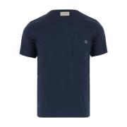 Blauwe T-shirts en Polos met Borstzak Valentino Garavani , Blue , Here...