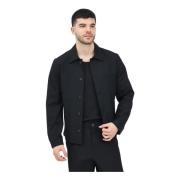 Zwarte Hybride Overhemd Blazer Jas Selected Homme , Black , Heren