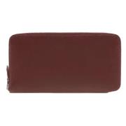 Pre-owned Leather wallets Hermès Vintage , Brown , Dames