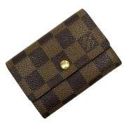 Pre-owned Canvas wallets Louis Vuitton Vintage , Brown , Unisex