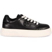 Leren lage sneakers Pinko , Black , Dames