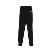 Zwarte sportlegging met logoborduursel Sporty & Rich , Black , Dames