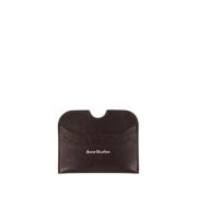 Bruin Leren Kaarthouder Acne Studios , Brown , Heren