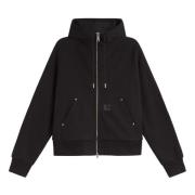 Gezellige Hooded Eldon Sweat Jacket Carhartt Wip , Black , Heren