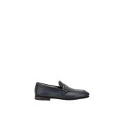 Loafers met verlengde neus en gesp Santoni , Blue , Heren