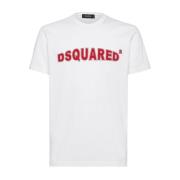 T-Shirt Dsquared2 , White , Heren