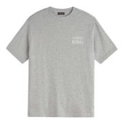 Serif NY Tee - Stedelijke Stijl Anine Bing , Gray , Dames