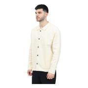 Elegante Cardigan voor Mannen Selected Homme , Beige , Heren