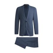 Elegant Suit Set Boss Black , Blue , Heren