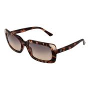 Bruine Dames Zonnebril Verlooplens Rechthoek Guess , Brown , Dames