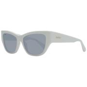 Witte Dames Zonnebril Cat Eye Stijl Max Mara , White , Dames