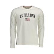 Wit Katoenen Heren Longsleeve T-Shirt U.s. Polo Assn. , White , Heren