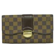 Pre-owned Canvas wallets Louis Vuitton Vintage , Brown , Dames