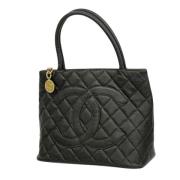 Pre-owned Leather chanel-bags Chanel Vintage , Black , Dames