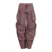 Mauve Cargo Broek met Zakken The Attico , Pink , Dames