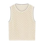 Gehaakte Mouwloze Top Lulle Gustav , White , Dames