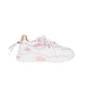 Jupiter Wit Roze Sneakers Dwrs , Pink , Dames