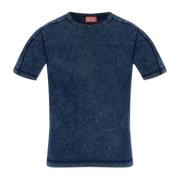 T-shirt T-Adjind Diesel , Blue , Heren