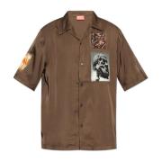 Shirt S-Daxhe Diesel , Brown , Heren