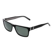 Zwarte Heren Zonnebril Gepolariseerde Groene Lens Guess , Black , Here...