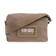 Schoudertas met logo Kenzo , Beige , Heren