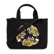 Handtas met tijger motief Kenzo , Black , Dames