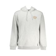 Grijs fleece sweatshirt met capuchon en logoprint Vans , Gray , Heren