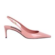 Lakleren Hoge Hakken met Band Dolce & Gabbana , Pink , Dames