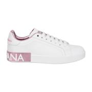 Portofino Appliqué Sneakers Dolce & Gabbana , White , Dames