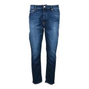 Katoenmix Slim Fit Jeans Department Five , Blue , Heren