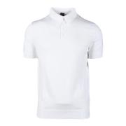 Katoenen Polo Shirt Fedeli , White , Heren