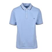 Katoen Elastaan Polo Shirt Fay , Blue , Heren