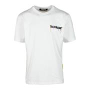 Katoenen T-shirt Barrow , White , Heren