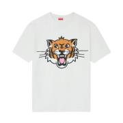 Moderne T-shirt met korte mouwen Kenzo , White , Heren