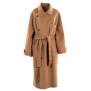 Dubbele wollen jas Philosophy di Lorenzo Serafini , Brown , Dames