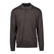 Katoenen Polo Shirt Drumohr , Brown , Heren