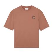 Fox Head Patch Katoenen T-shirt Maison Kitsuné , Brown , Heren