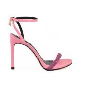 Leren Sandaal met Rubberen Zool Gaudi , Pink , Dames