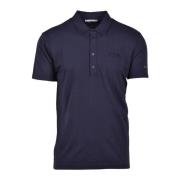 Katoenen Grijze Polo Shirt Daniele Alessandrini , Blue , Heren