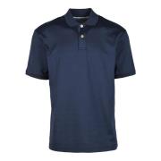 Katoenen Polo Shirt Eleventy , Blue , Heren