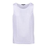 Mouwloze Top in Gemengde Materialen Daniele Alessandrini , White , Her...