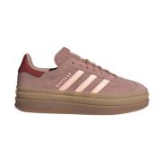 Suède sneakers met opvallende zool Adidas , Brown , Dames