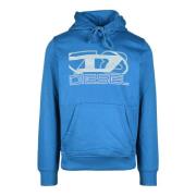 Katoenmix Sweater Diesel , Blue , Heren