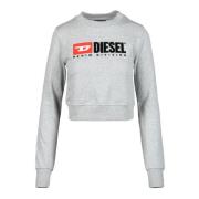 Katoenen Sweatshirt Diesel , Gray , Dames