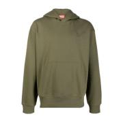 Hoodies Diesel , Green , Heren